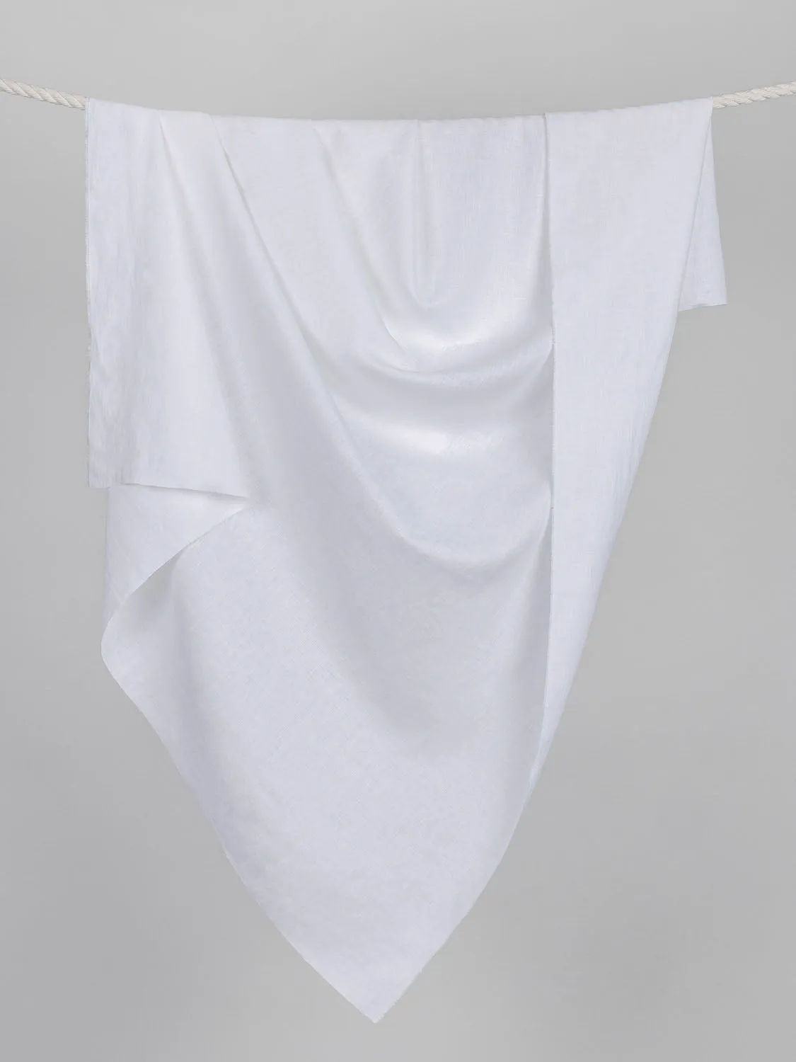 Midweight European Linen - White
