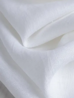 Midweight European Linen - White
