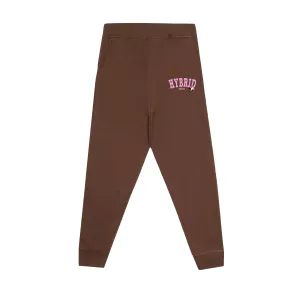 Mocha Blossom Varsity Joggers - Brown