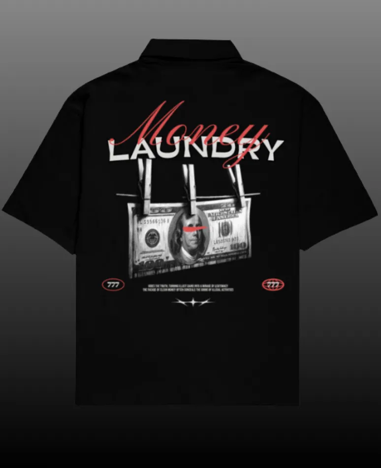 Money Laundry Cuban Collar Shirt for Men | Baggy Shirts for Men | Men's Bowling Shirts
