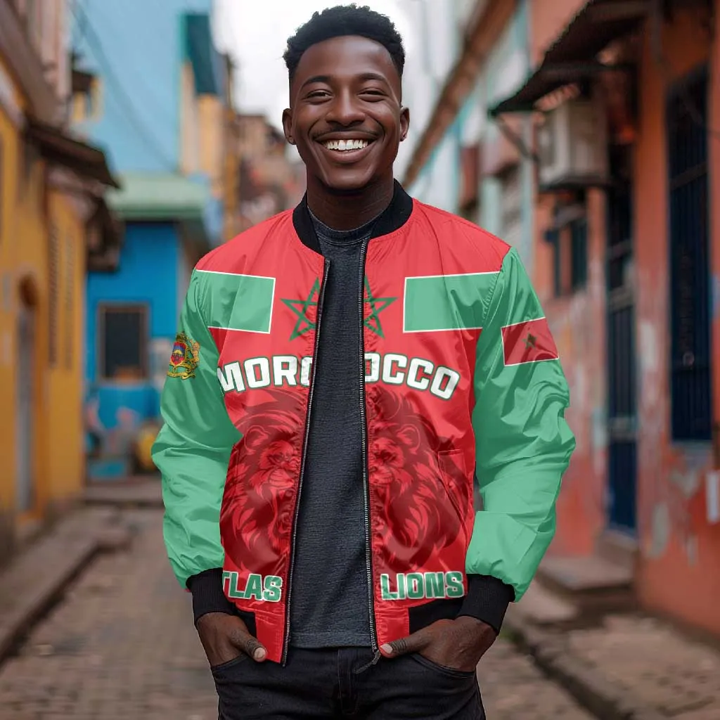 Morocco Football Bomber Jacket - Go The Atlas Lions LT01