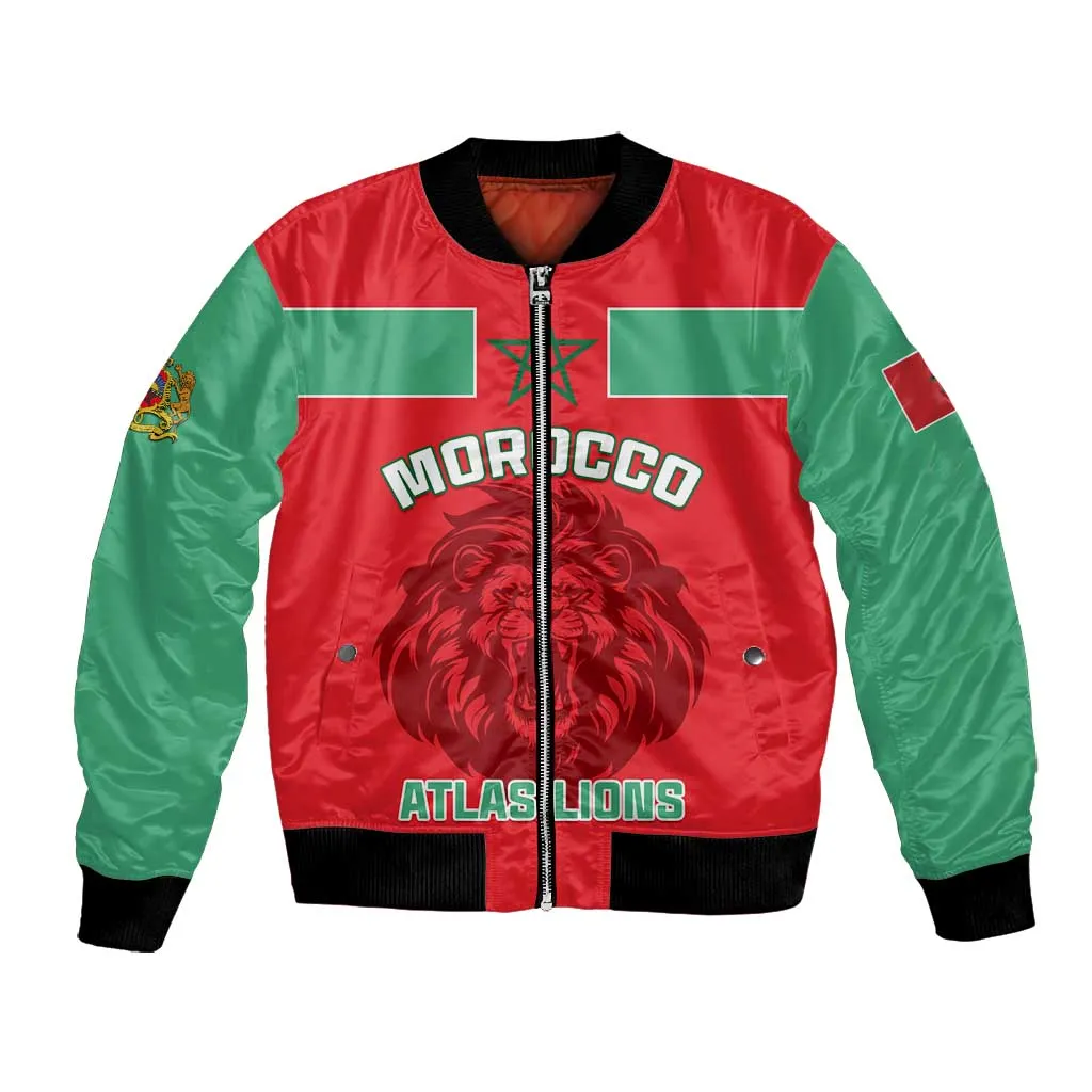 Morocco Football Bomber Jacket - Go The Atlas Lions LT01