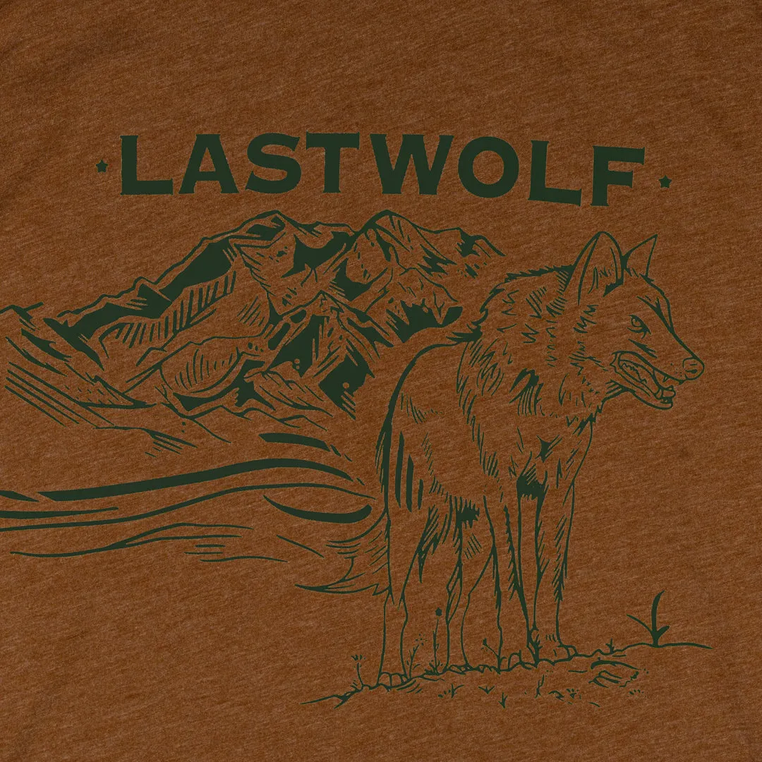 MOUNTAIN WOLF TEE SHIRT  -  BROWN