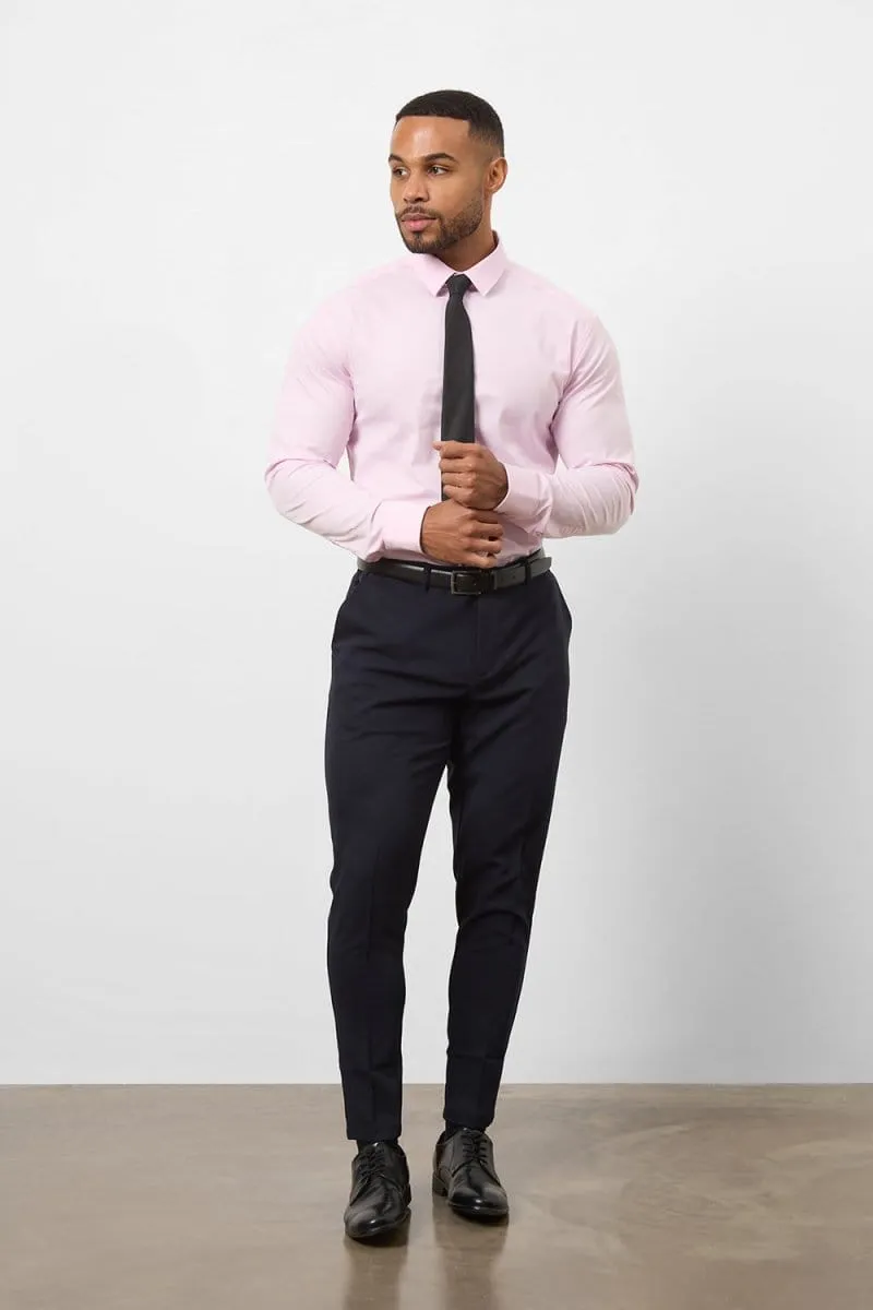Muscle Fit Dress Shirt in Pink