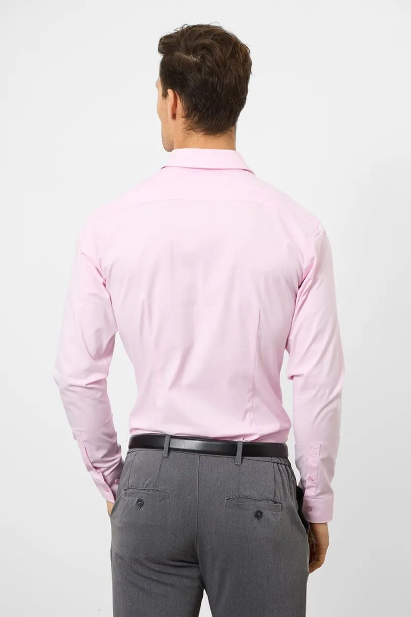 Muscle Fit Dress Shirt in Pink