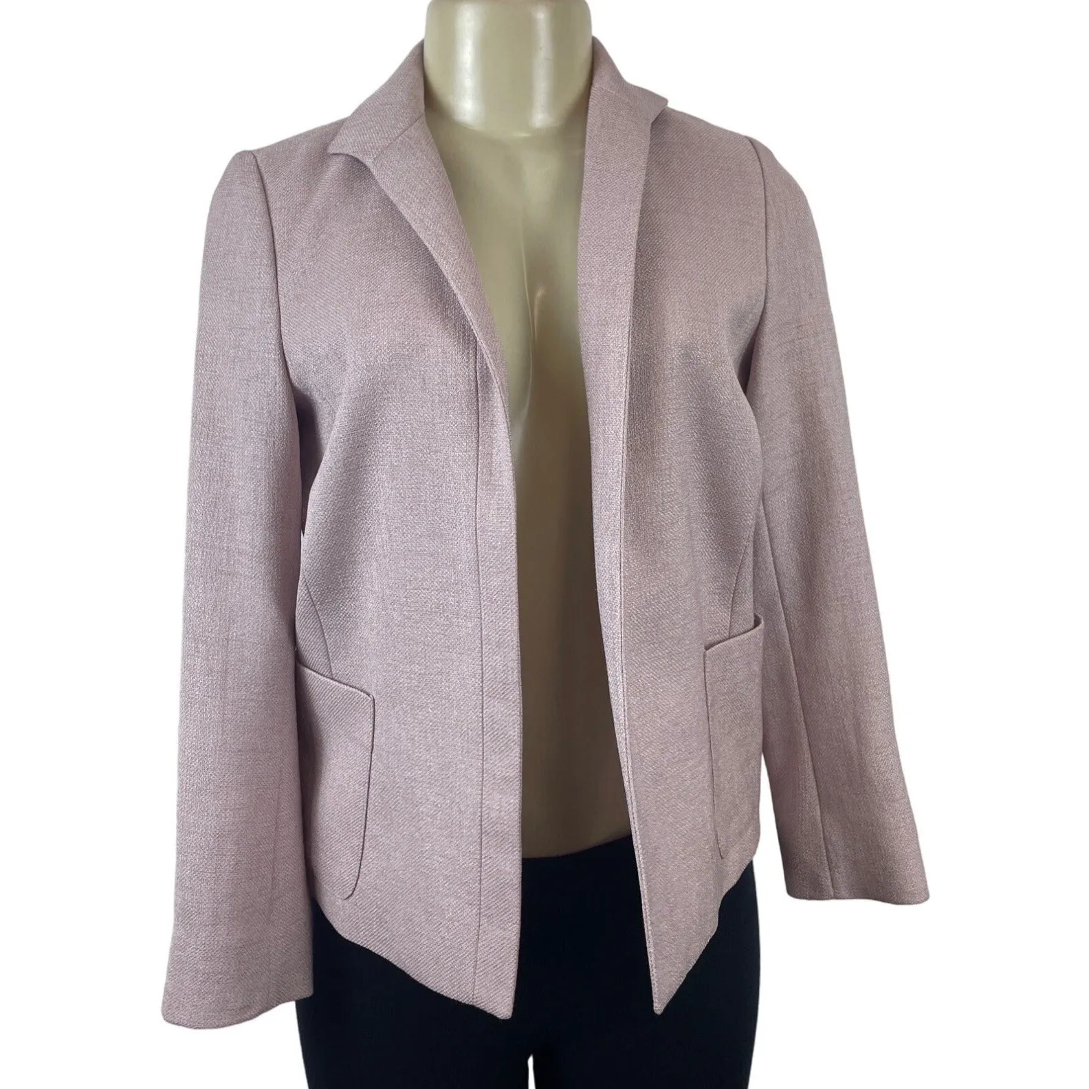 New Basic Designs Light Pink Single-Button Front Closure Blazer Size 66 (US 16)