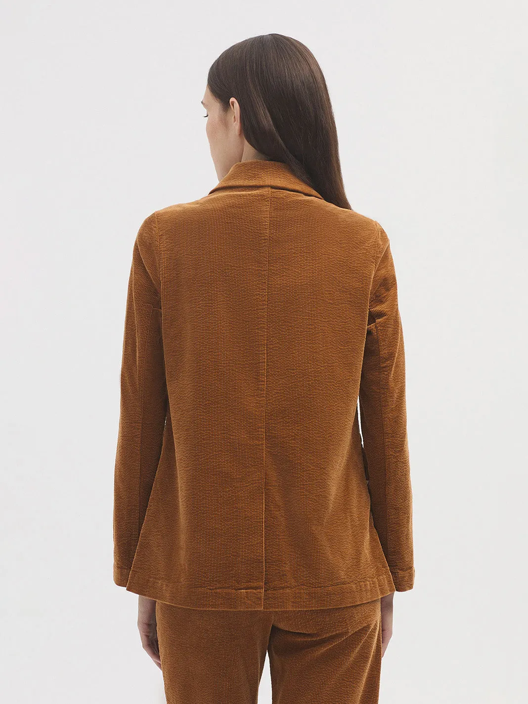 Nice Things Bubble Cord Blazer - Tan