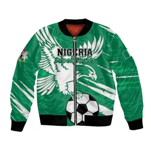 Nigeria Football Bomber Jacket - Victory for the Super Eagles LT01
