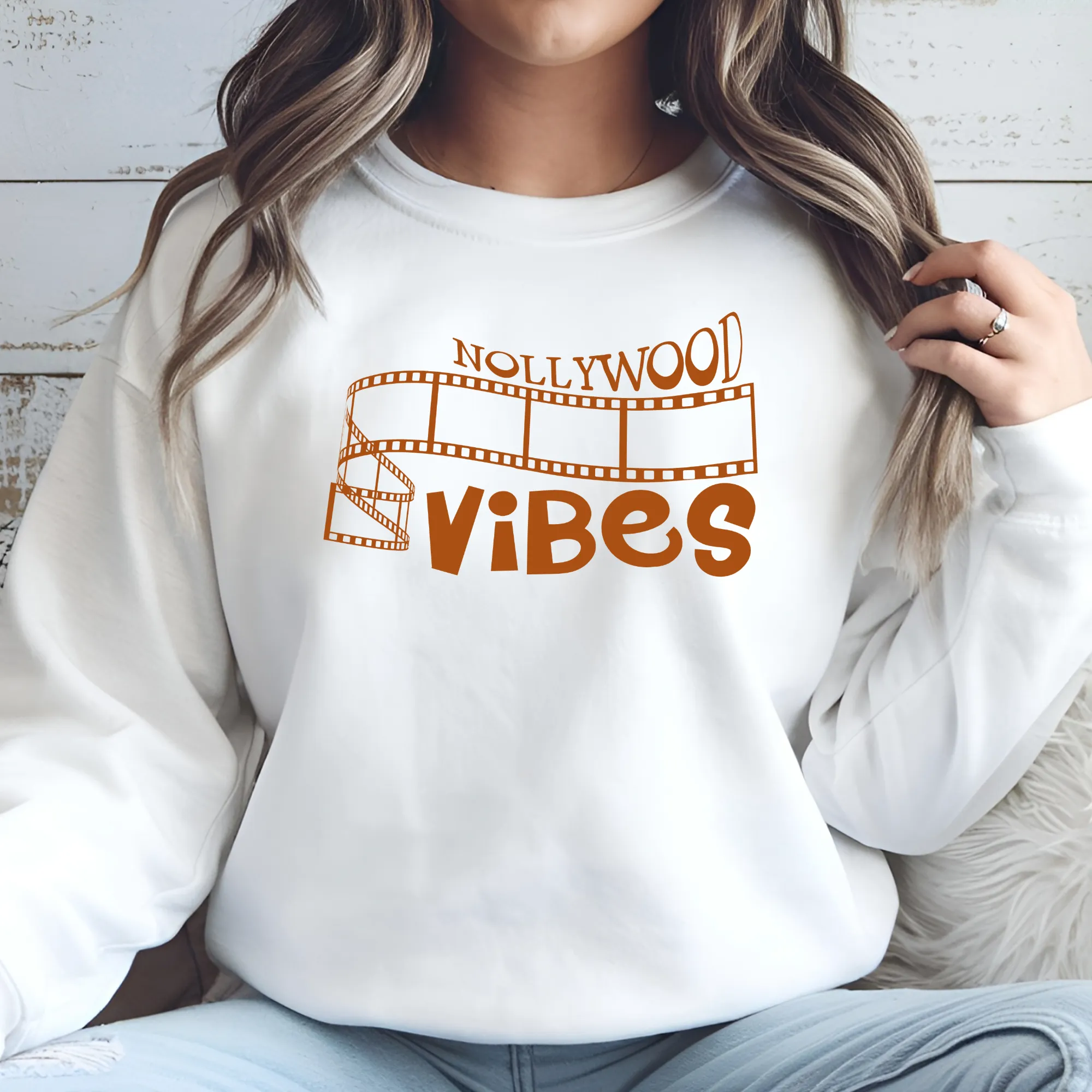 Nollywood Vibes Unisex Shirt & Hoodie Collection – Crew Neck, V-Neck, Sweatshirts