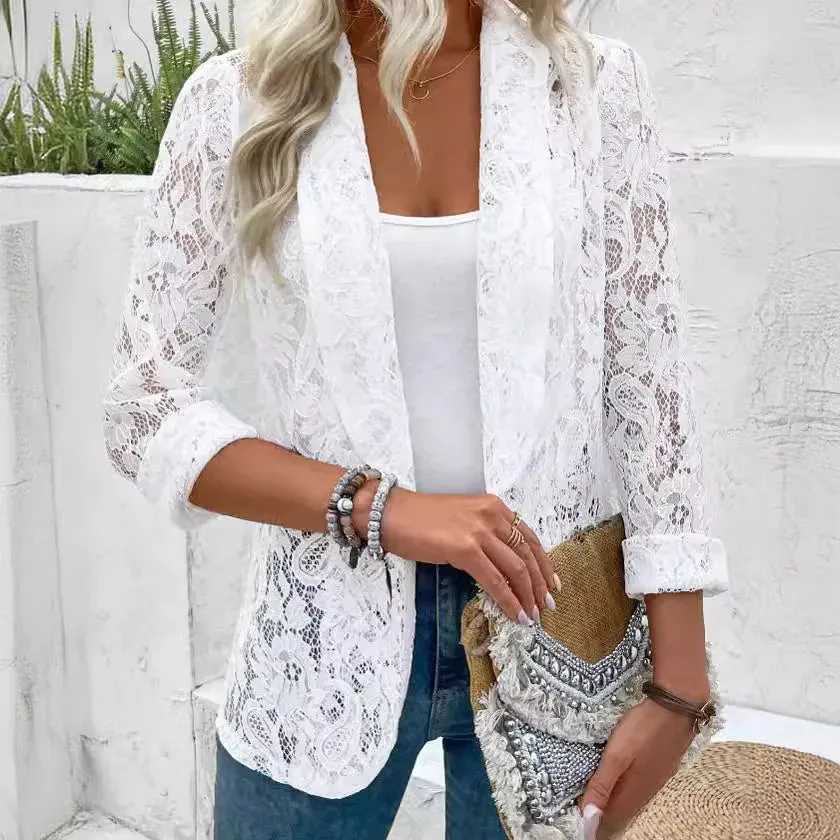 Noor | Elegant Lace Blazers