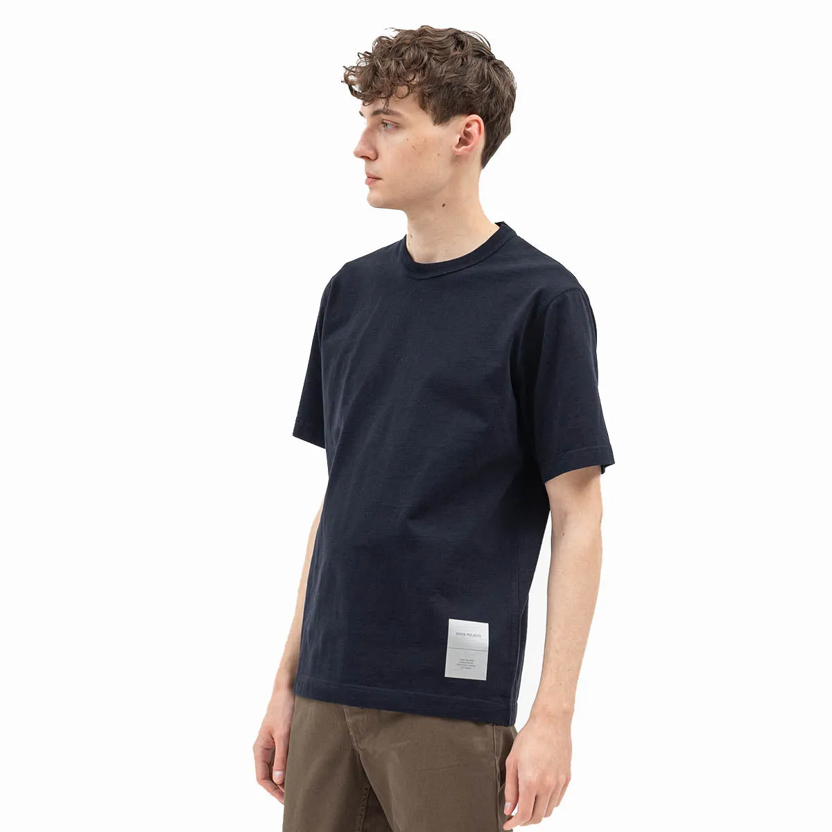 Norse Projects Holger Relaxed Organic Heavy Tab Series T-shirt Dark Navy