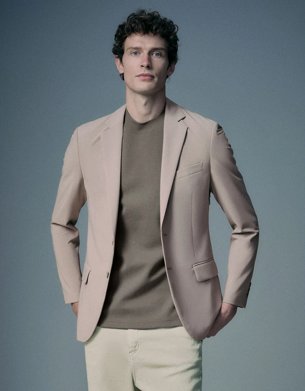 Notch Lapel Tailored Blazer