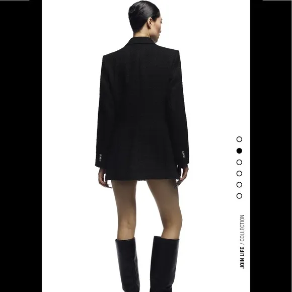 NWT Zara textured tailored double blazer
