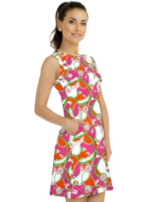 Nylon Spandex Dress Sleeveless Pocket Style 227D65 TP