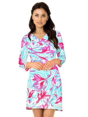 Nylon Spandex Dress V-Neck Style 220C91 PS