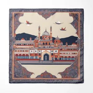 OLD KOLKATA ARCH SILK POCKET SQUARE