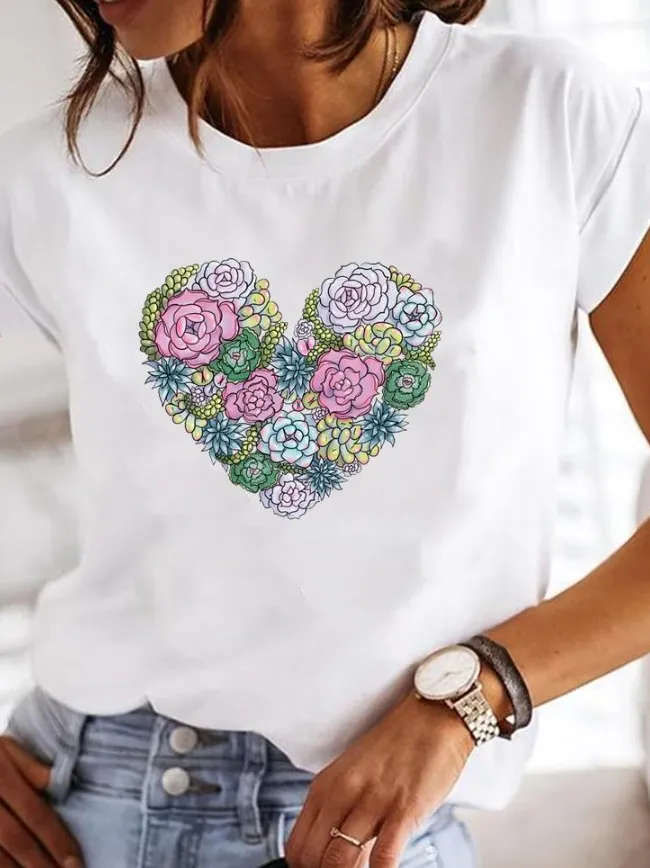 Osalinda - Stylish T-shirt with extravagant summer motifs