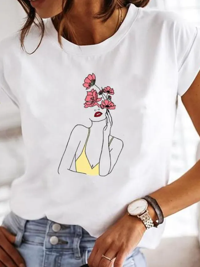 Osalinda - Stylish T-shirt with extravagant summer motifs