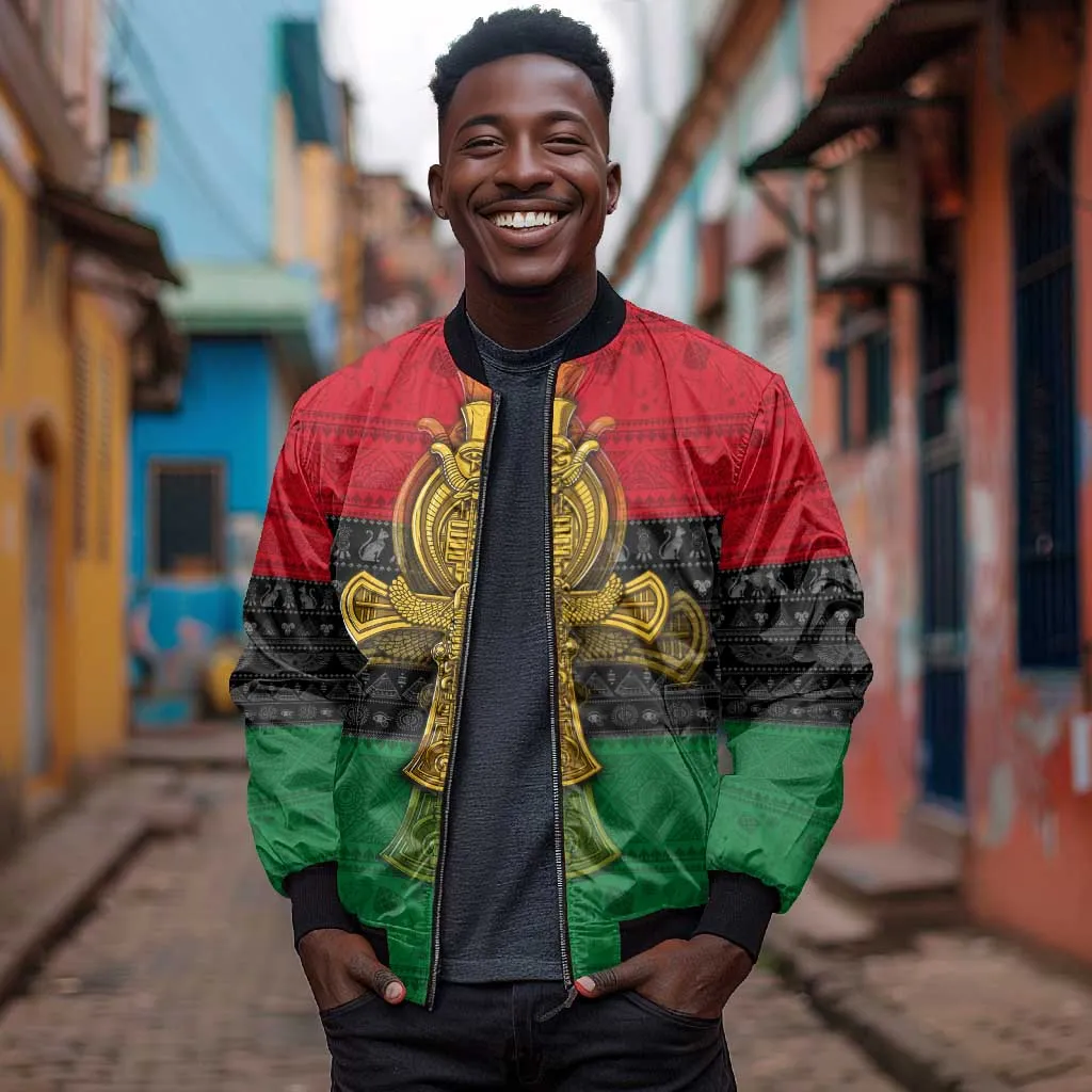 Pan African Ankh Bomber Jacket DT02