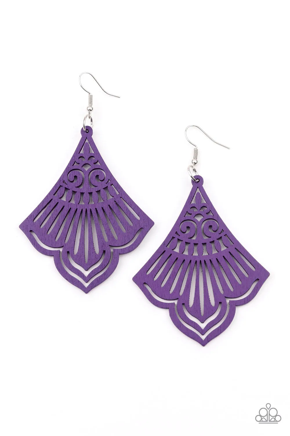 Paparazzi Eastern Escape Earrings Purple
