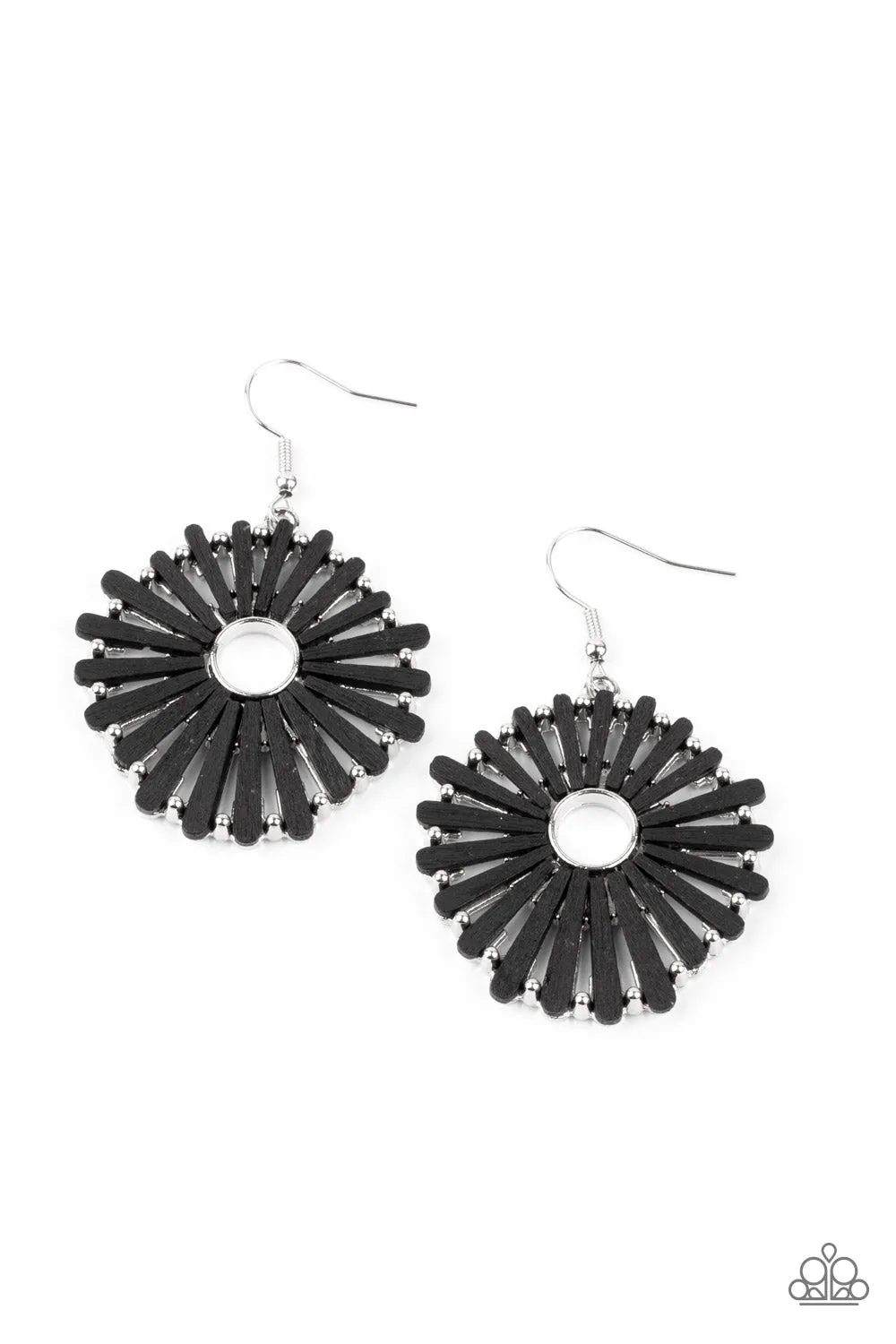 Paparazzi SPOKE Too Soon Earrings Black