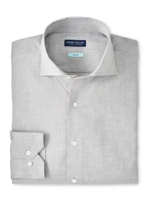 Parker Winter Soft Twill Sport Shirt in Pearl Grey