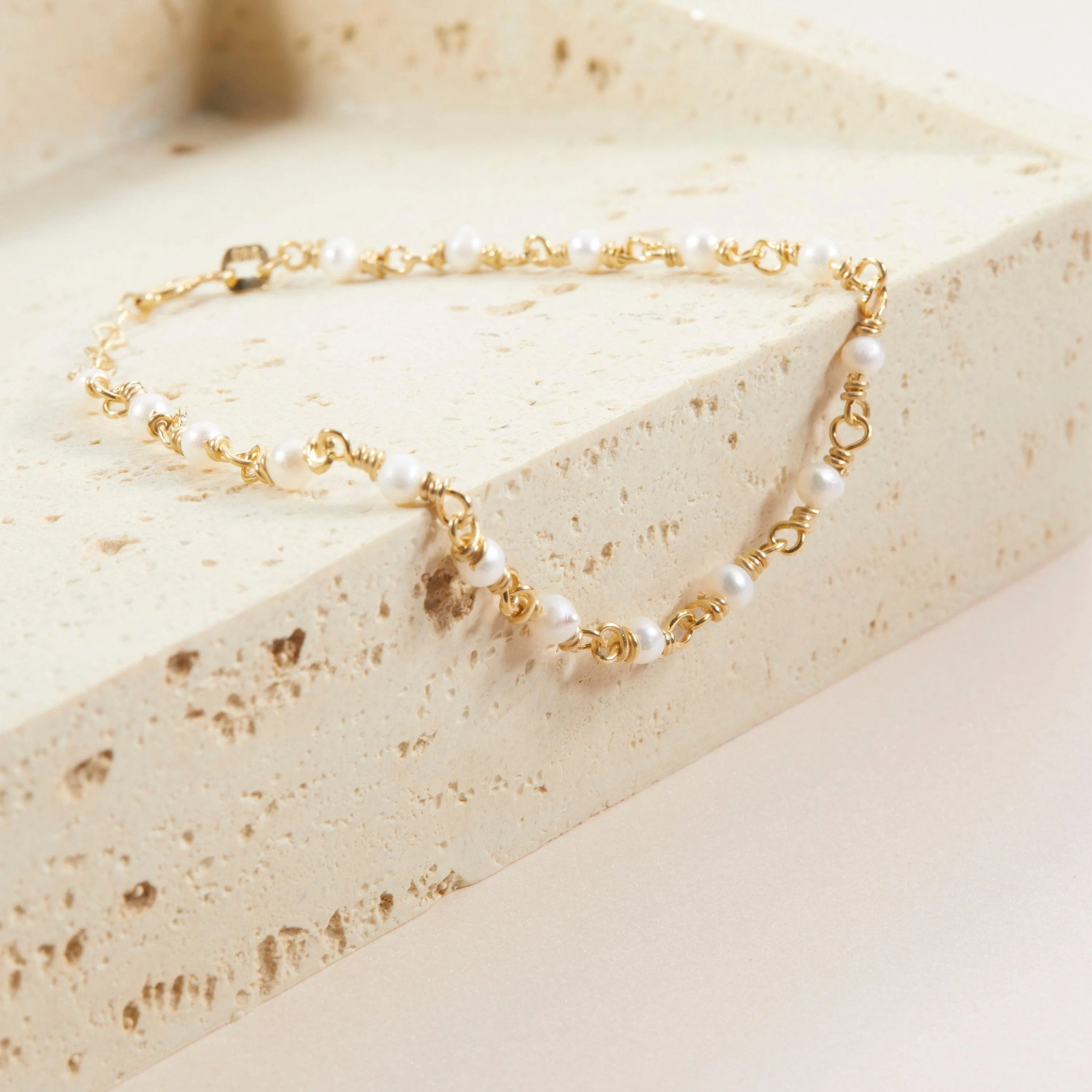 Pearl Bracelet - 18K Gold Vermeil