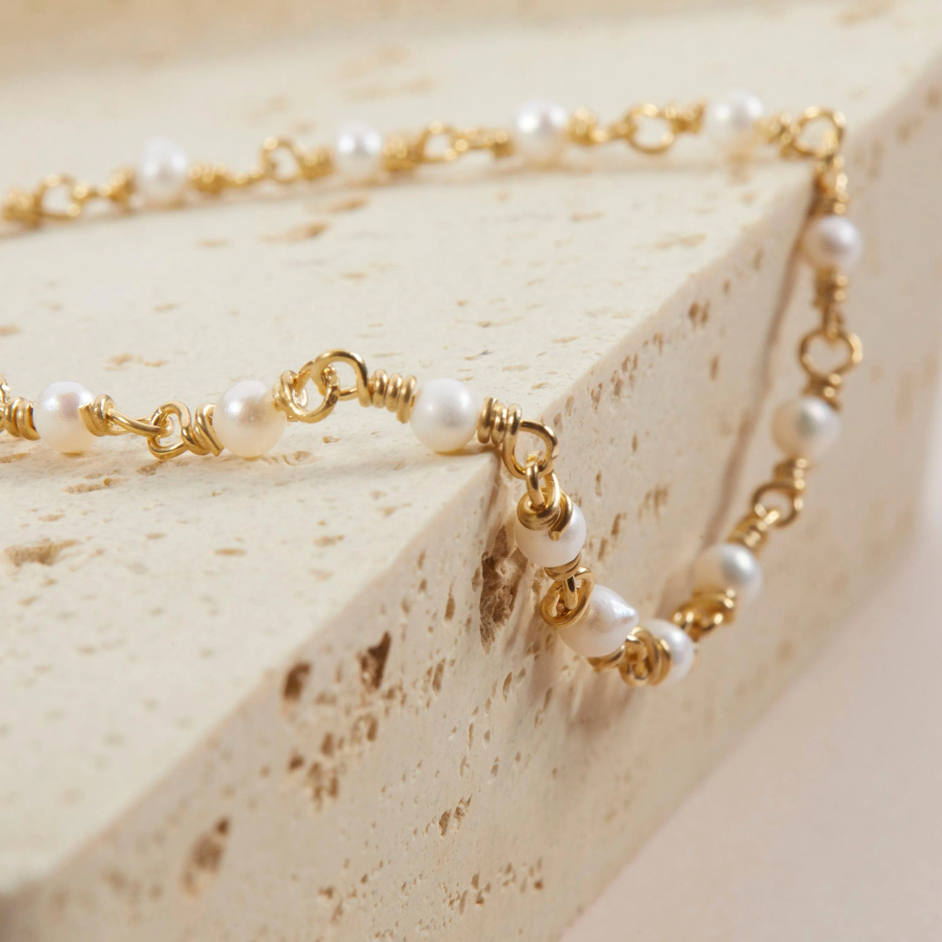 Pearl Bracelet - 18K Gold Vermeil