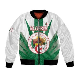 Personalised Afro Algeria Bomber Jacket Coat Of Arms With Islamic Pattern LT15