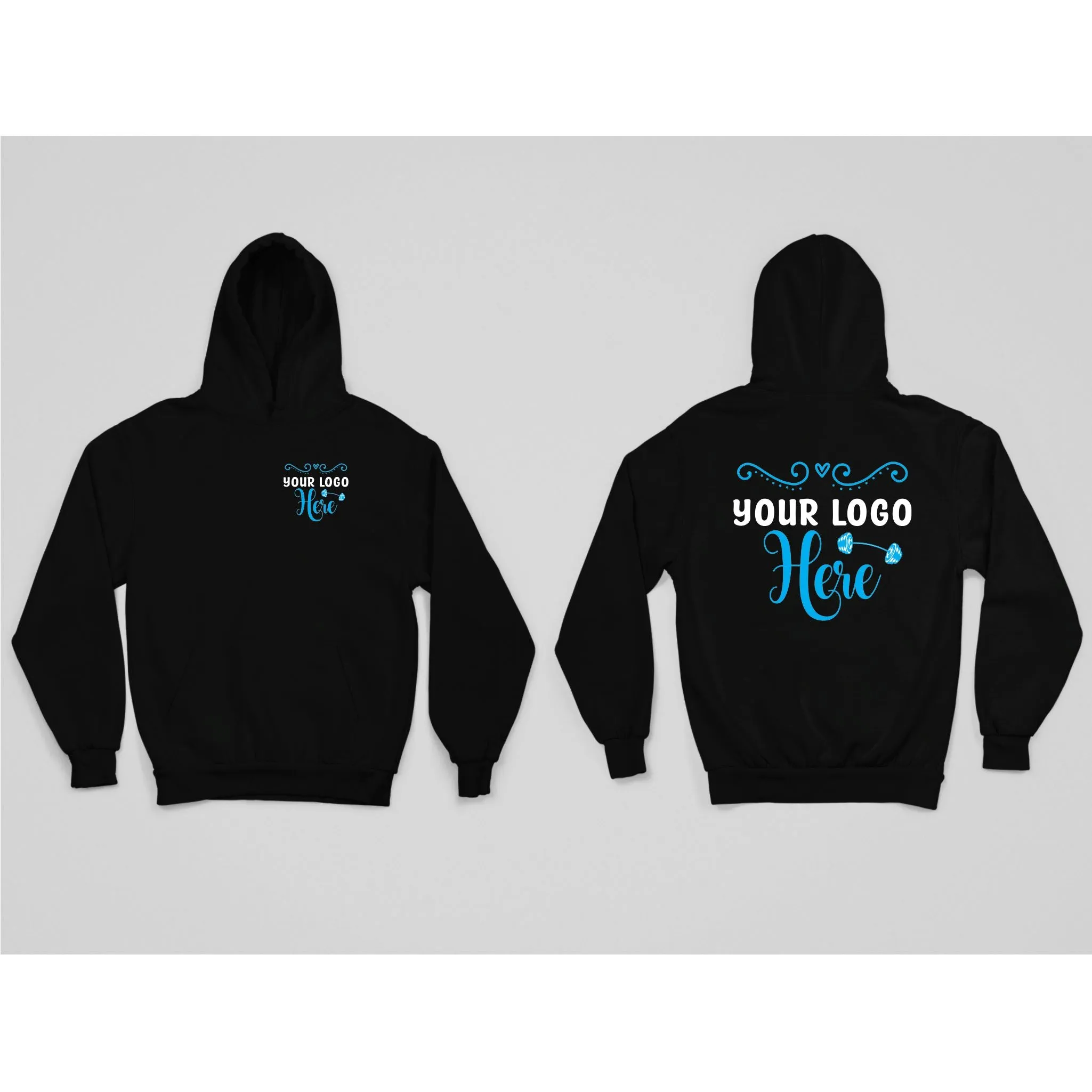 Personalised Hoodies with Your Logo on Front & Back