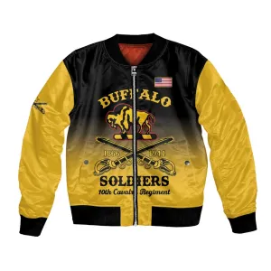 Personalized Afro-Americans Buffalo Soldiers Bomber Jacket 10th Cavalry Regiment LT15