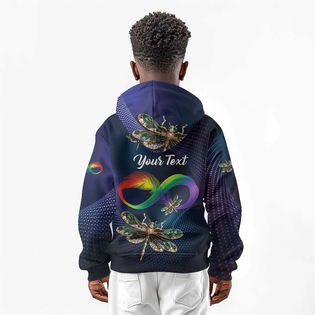 Personalized As Long As I Breathe You'll Be Remembered Kid Hoodie Luxury Dragonfly - Feather Infinity LT01