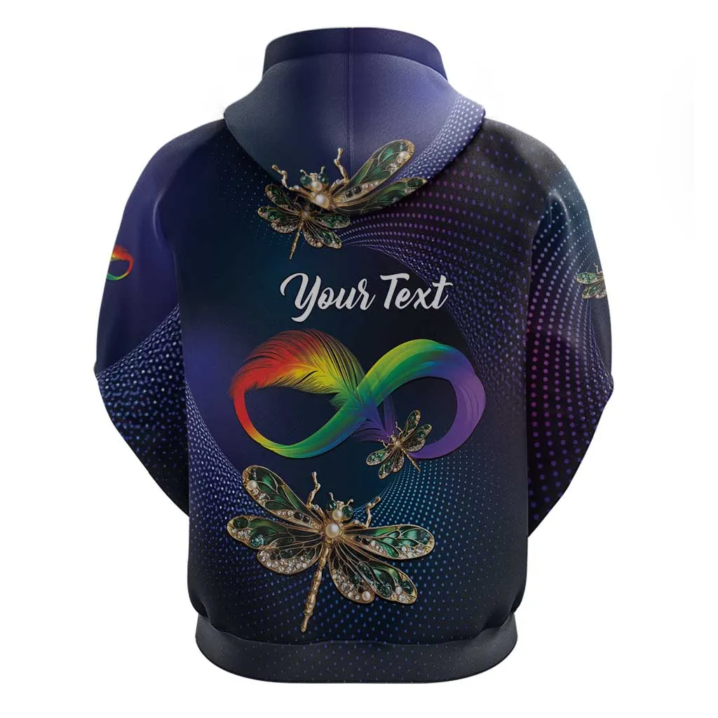 Personalized As Long As I Breathe You'll Be Remembered Zip Hoodie Luxury Dragonfly - Feather Infinity LT01