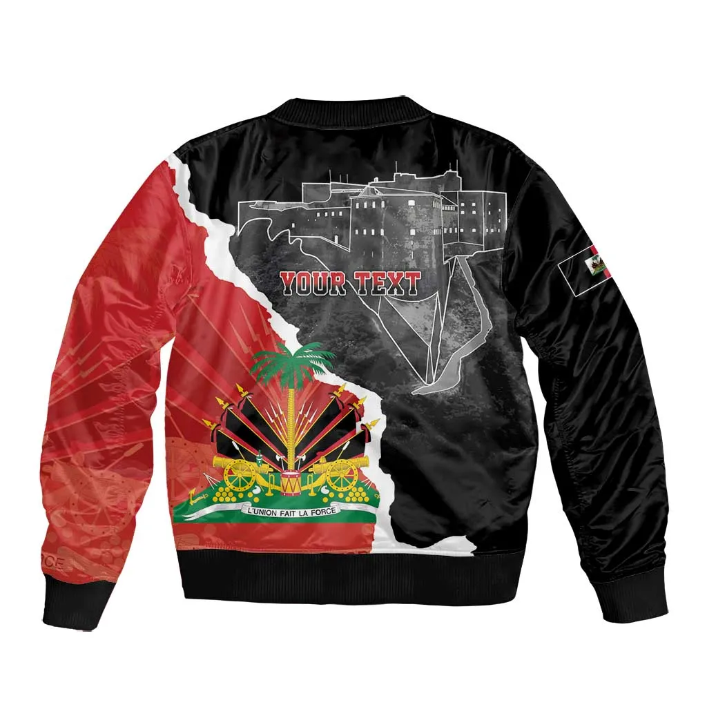 Personalized Haiti First Black Republic 1804 Bomber Jacket Ayiti Citadel Laferriere LT7