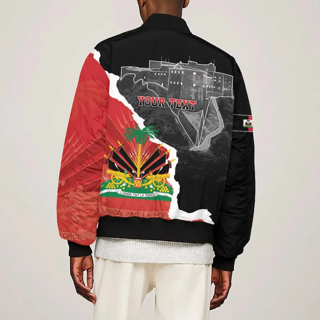 Personalized Haiti First Black Republic 1804 Bomber Jacket Ayiti Citadel Laferriere LT7