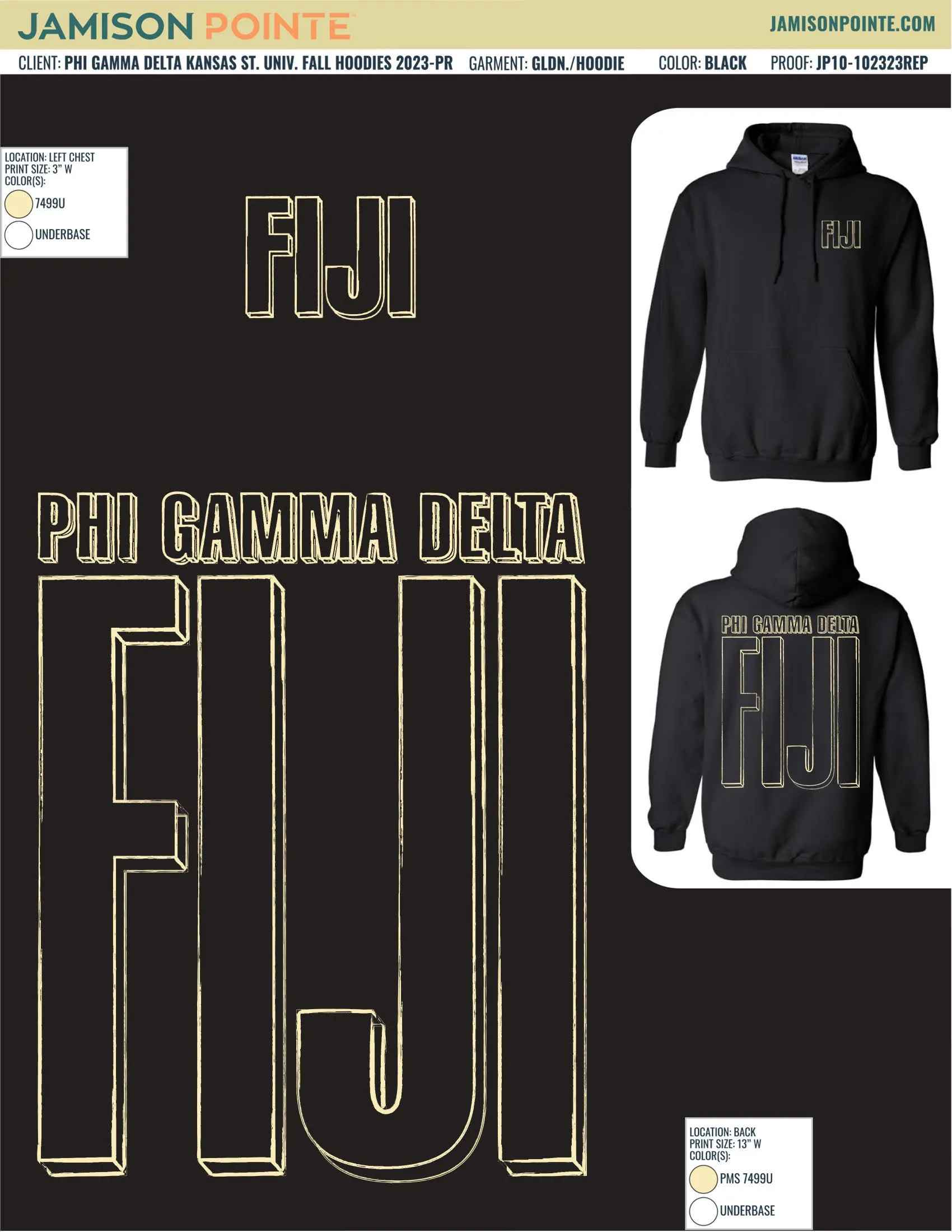 Phi Gamma Delta Kansas State University Fall Hoodies