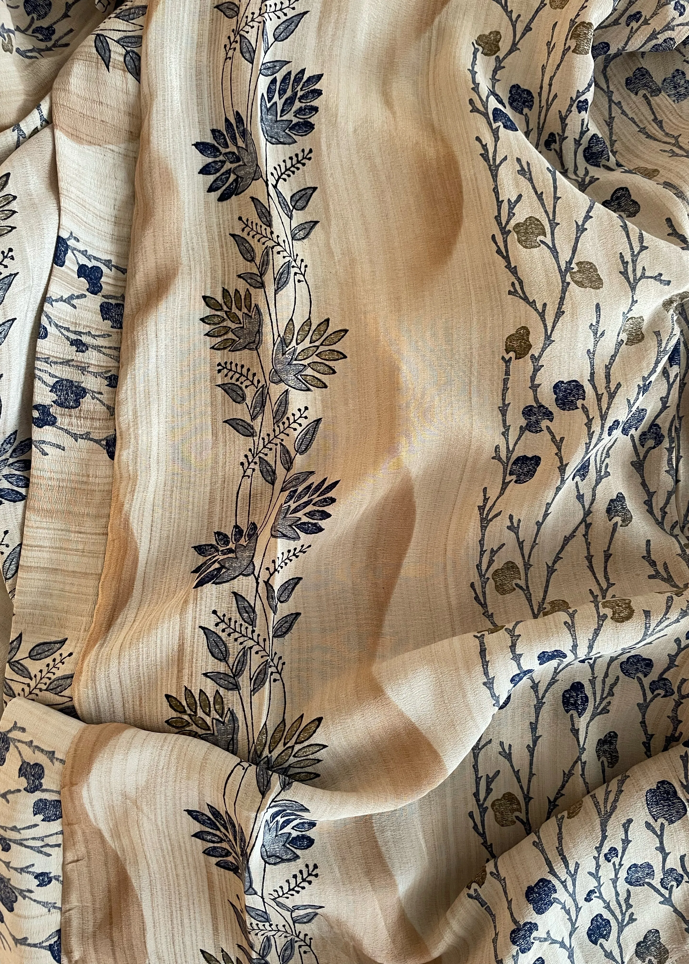Pilea Silk Wrap Kimono Top ~ Travertine