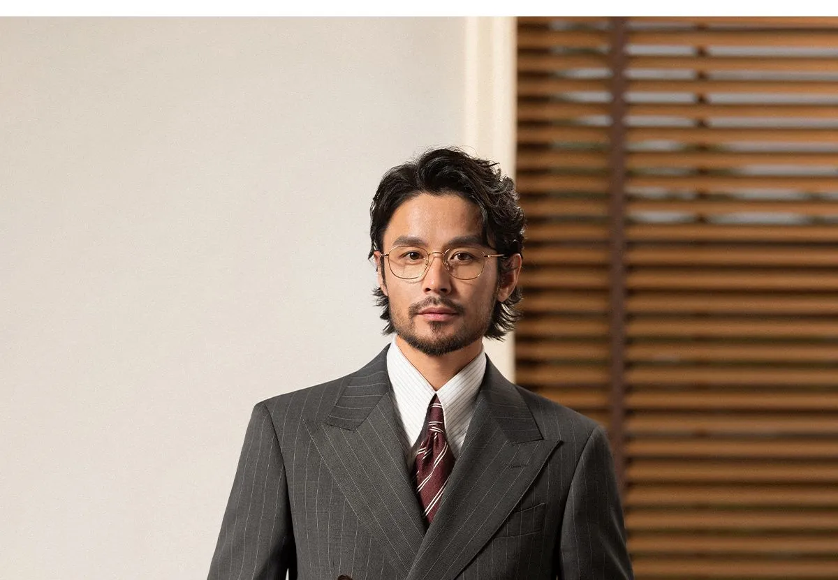 Pinstripe Double-Breasted Suit