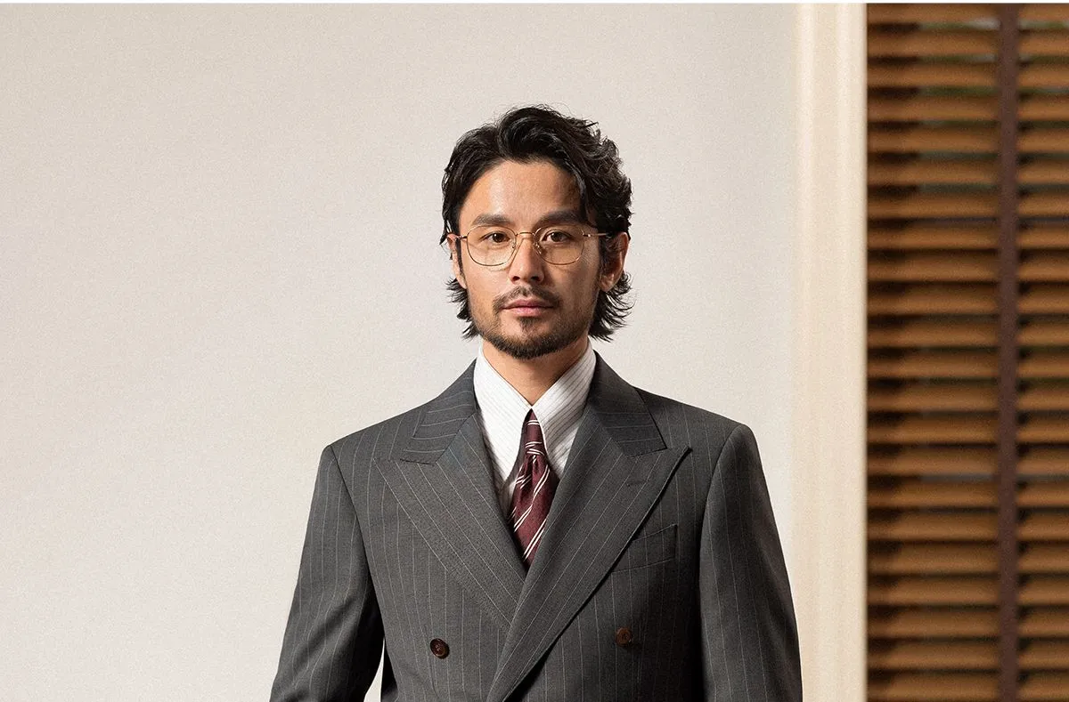 Pinstripe Double-Breasted Suit