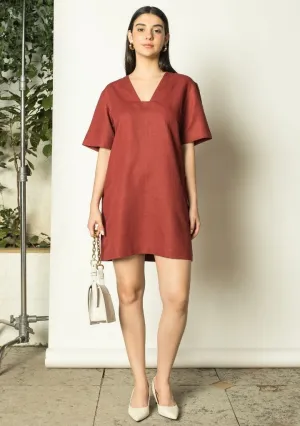 Plunge Shift Dress