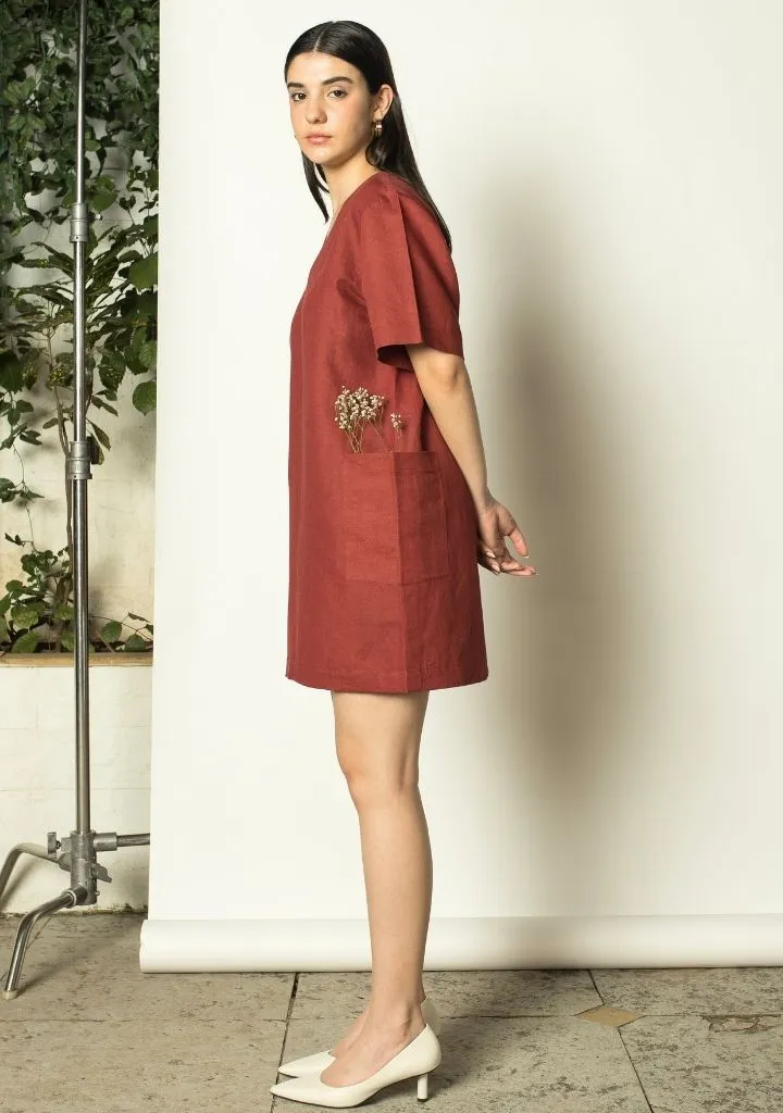Plunge Shift Dress