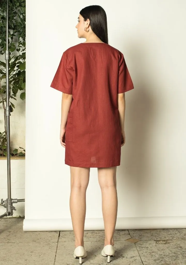 Plunge Shift Dress