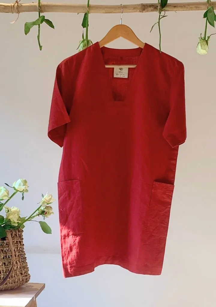 Plunge Shift Dress