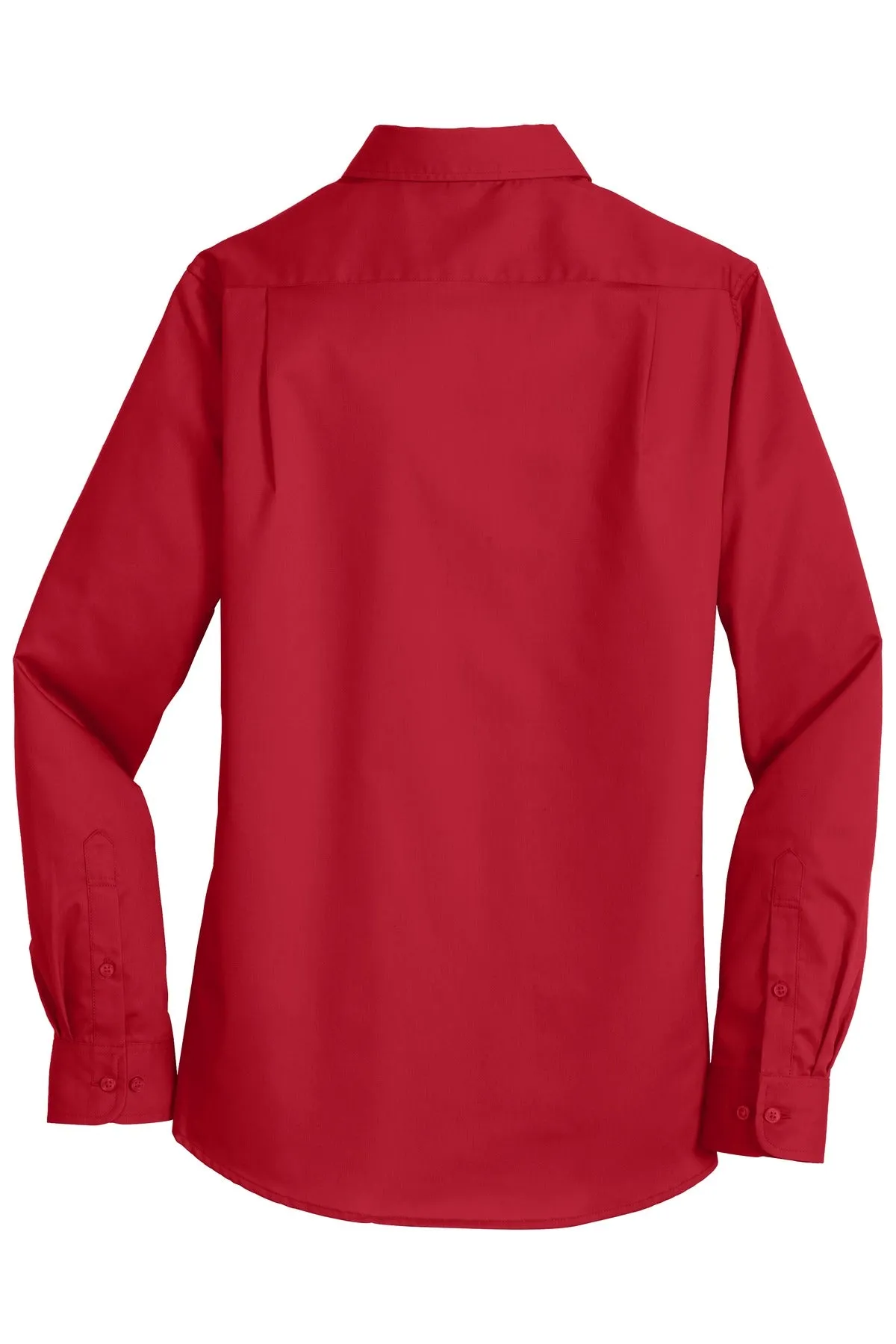 Port Authority Women's SuperPro Twill Shirt. L663 Rich Red