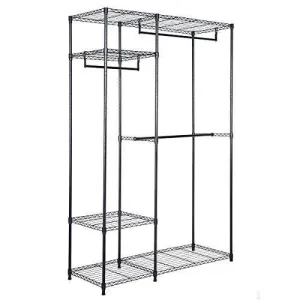 Portable Steel Closet Hanger Storage Rack Organizer