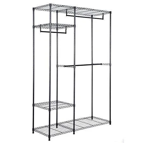 Portable Steel Closet Hanger Storage Rack Organizer