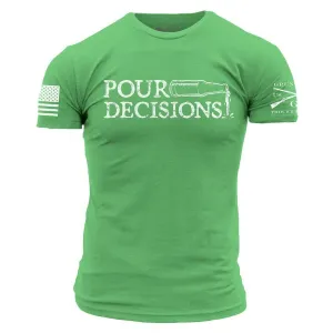 Pour Decisions T-Shirt - Kelly Green