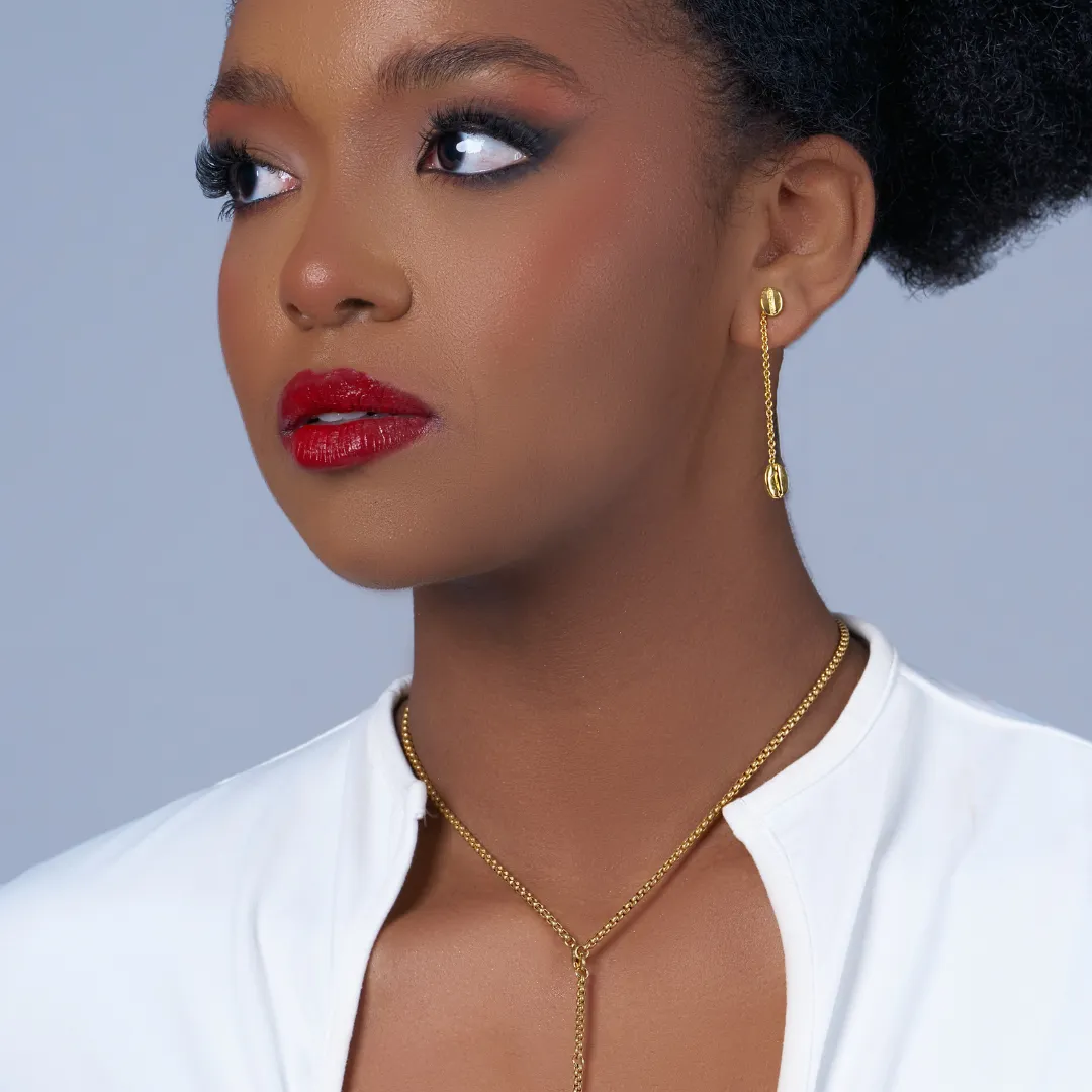 [Pre-Order] Buna Drop Stud Earring - 14K Gold Plated | 2-IN-1 Jewelry
