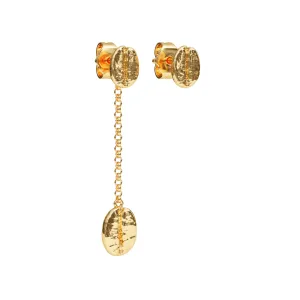 [Pre-Order] Buna Drop Stud Earring - 14K Gold Plated | 2-IN-1 Jewelry