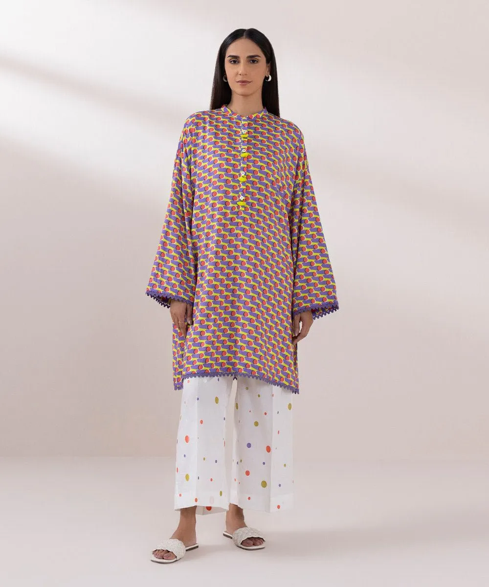 Printed Arabic Lawn Shirt